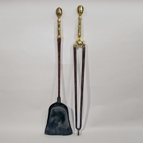 Pair of Federal Lemon-Top Fireplace Tools